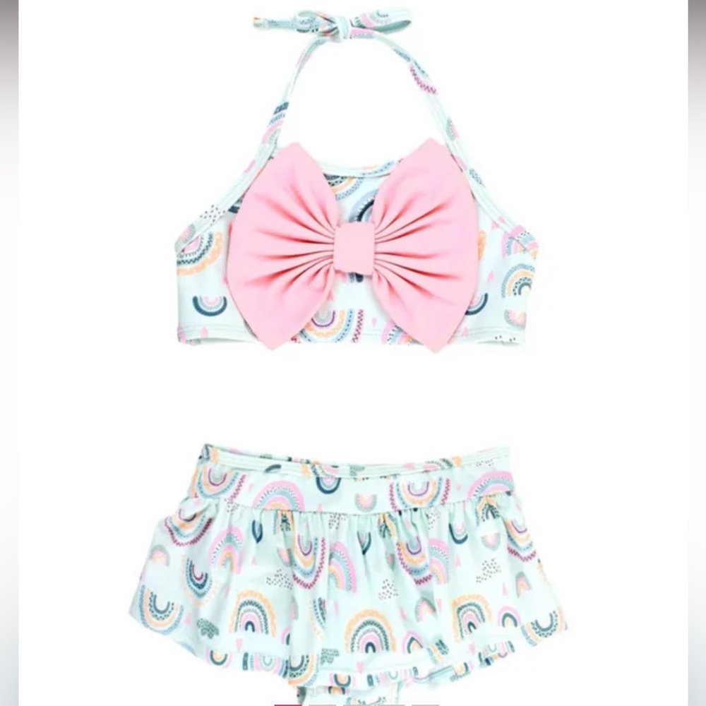 RufffleButts Rainbow Bikini Size 12-28m